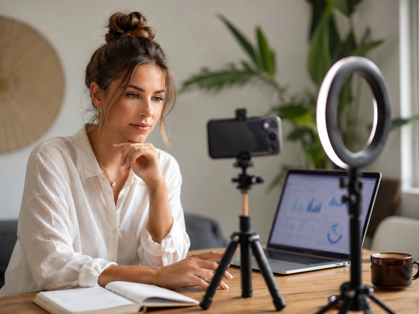 Short video production and Reels planning scene