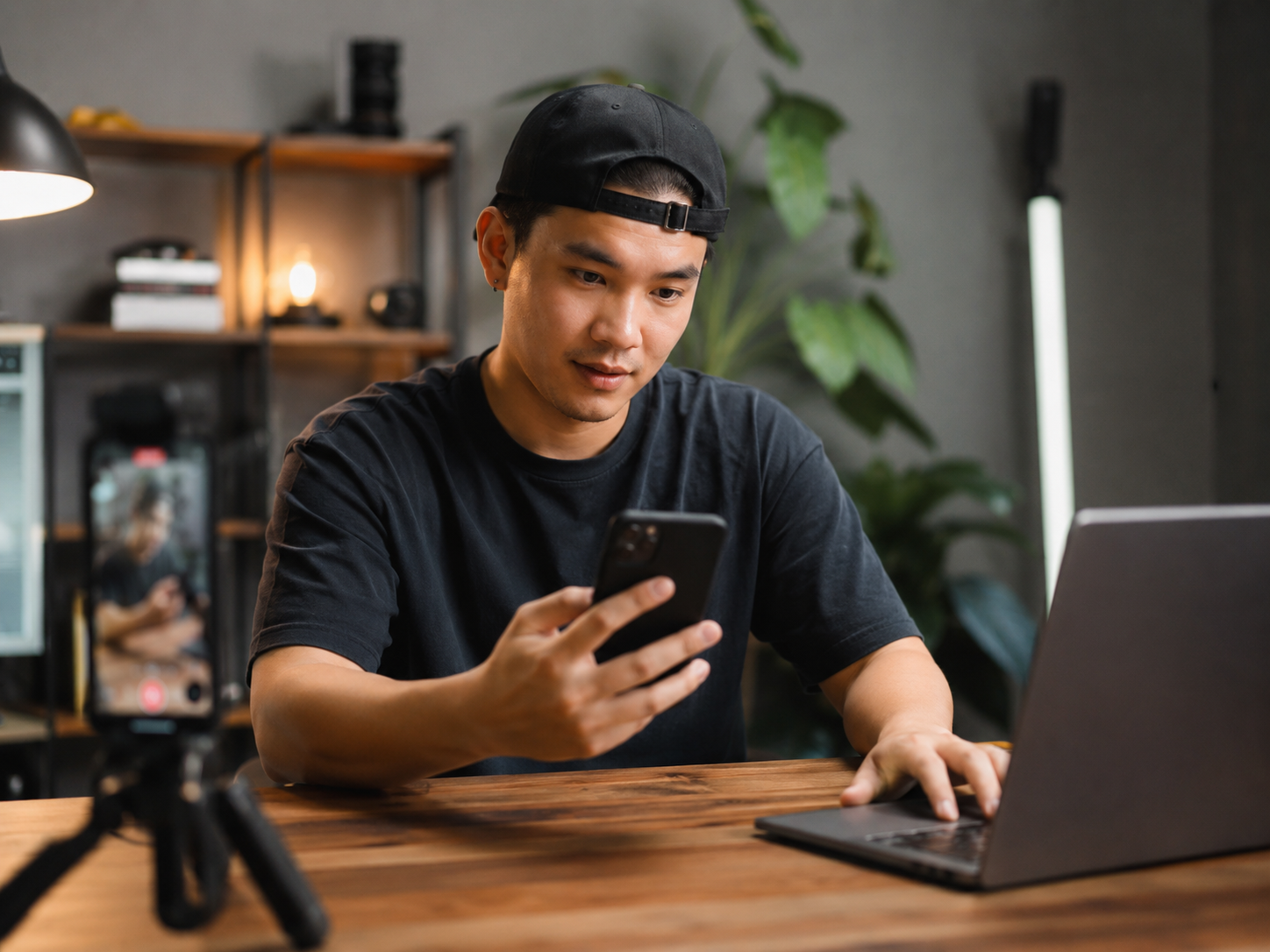 Video production and YouTube content scene